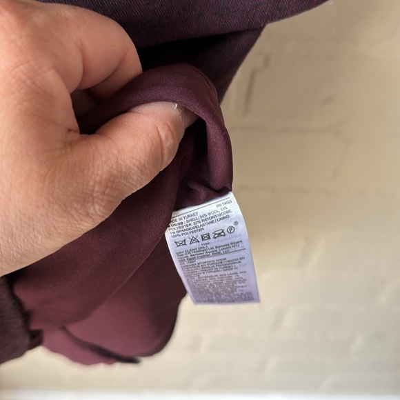 Banana Republic dress peplum NEW wool 12 petite Elegant Purple Sleeveless lined - Picture 5 of 6